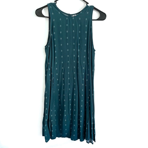 Old Navy Teal Printed Mini Dress - Picture 1 of 6